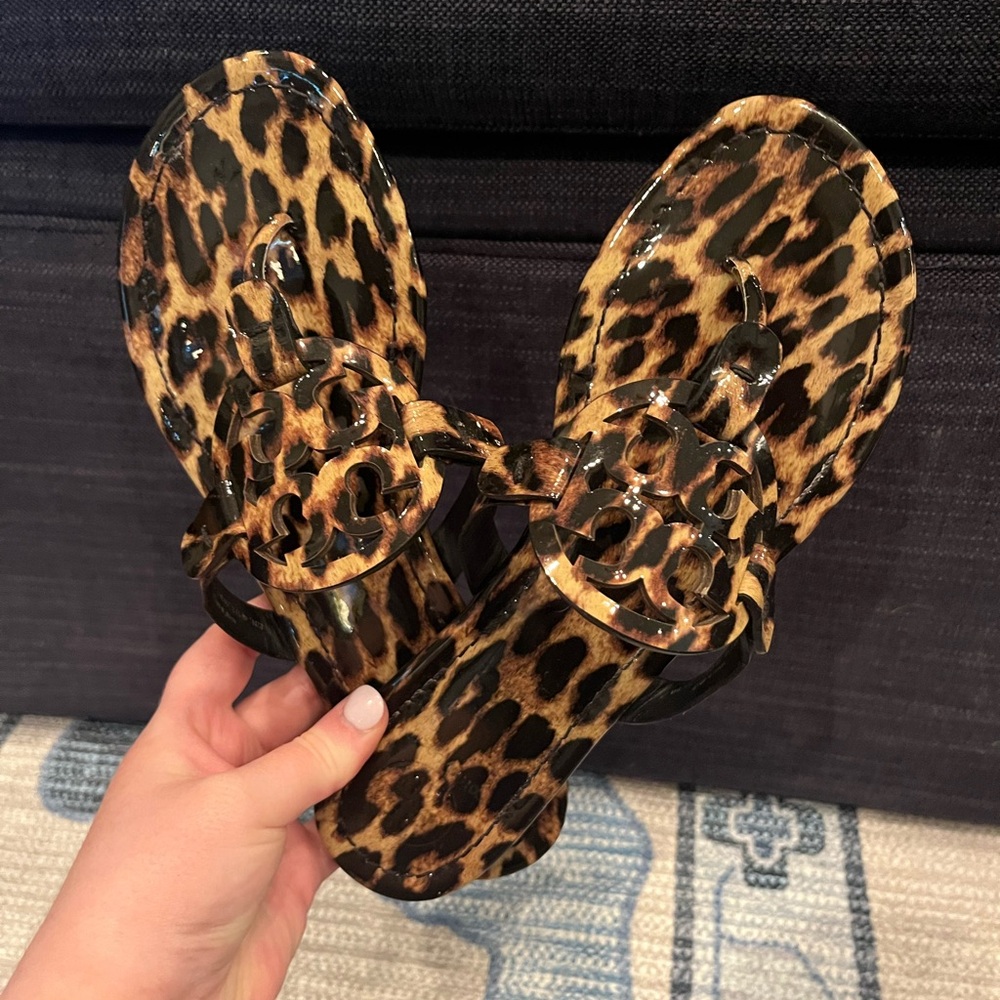 Tory Burch Leopard Miller Sandals
